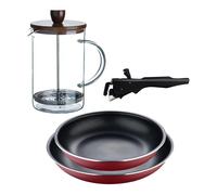 Sartenes ø22ø26cm inducción click&cook y cafetera de émbolo