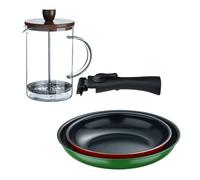 Sartenes ø22ø26cm inducción click&cook y cafetera de émbolo