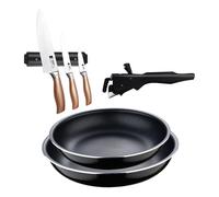 Sartenes ø22ø26cm inducción click&cook y cuchillos de cocina