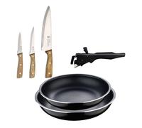 Sartenes ø22ø26cm inducción click&cook y cuchillos de cocina 26 cm