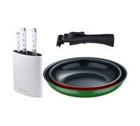 Sartenes ø22ø26cm inducción click&cook y cuchillos de cocina 26 cm