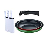 Sartenes ø22ø26cm inducción click&cook y cuchillos de cocina