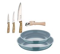 Sartenes ø22ø26cm inducción click&cook y cuchillos de cocina 26 cm