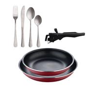 Sartenes ø22ø26cm inducción click&cook y set de 16 cubiertos 26 cm