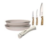 Sartenes ø24ø28cm inducción click&cook y cuchillos de cocina