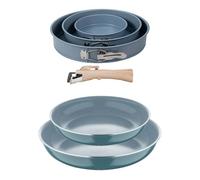 Sartenes ø24ø28cm inducción click&cook y juego de moldes horno 28 cm
