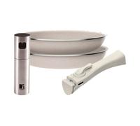 Sartenes ø24ø28cm inducción click&cook y pulverizador de aceite