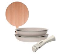 Sartenes ø24ø28cm inducción click&cook y tabla de corte 28 cm