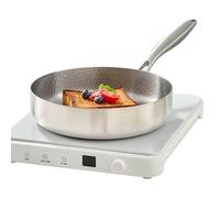 Sartenes antiadherentes, sartén para parrilla de carne, sartén de cocina para interiores, utensilios de cocina con patrón de de aleación de titanio con tapa, sartén antiadherente de