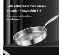 Sartenes antiadherentes - Titanio para sartén antiadherente | Utensilios De Cocina Ollas Con Tapa Compatibles Inducción Cocina Eléctrica Hogar Cocina Cocina