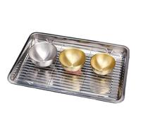 Sartenes de acero inoxidable para enfriar un calor uniforme, antiadherentes con fácil limpieza, bandeja para hornear galletas para frutas, verduras, carne, pan, pasteles, 2 unidades, 13 x 9 pulgadas