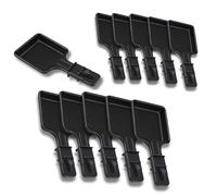 Sartenes de raspador antiadherentes, juego de 1 a 12 | Mini raspador cuadrado | Compatible con dispositivo de raspador Tefal | Diseño ergonómico y fácil de limpiar | SOS ACCESORIO (paquete de 11)