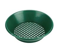 Sartenes de tamizado apilables, tamiz de arena, juguete de playa, sartén dorada de 14 pulgadas para arena y playa, bandeja de tamiz de oro, red de lavado, minería, tamizado, apilable, bandeja de malla