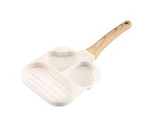 Sartenes para huevos, sartén multifunción para tortilla, sartén para panqueques para huevos fritos, sartén de desayuno de acero inoxidable, fiable placa para panqueques, sartén para huevos portátil p