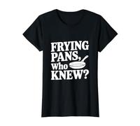 Sartenes ¿Quién sabía? Camiseta gráfica económica, Mujer, Negro, M