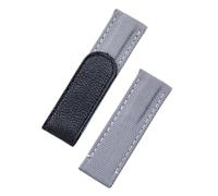 SarUel Correa de reloj con correa de cuero de tela de nailon ajustable colorida de 20 mm compatible con correa Rolex DAYTONA SUBMARINER GMT Yacht-Master (Color : Grey, Size : 20_BLACK BUCKLE)