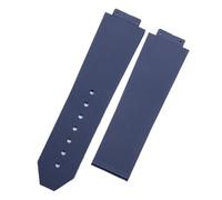 SarUel Correa de reloj de caucho de silicona natural suave de 23 * 15 mm compatible con la correa de reloj Hublot Correa de cinturón con hebilla de 20 mm Banda Fusion Series compatible con esfera de 4