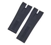 SarUel Correa De Reloj De Silicona De Caucho Natural Suave De 26,5 Mm Compatible con Correa Roger Dubuis Compatible con Easy Diver Belt Esfera De 46 Mm Hebilla Fodling