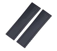 SarUel Correa de reloj suave de goma de silicona natural de 20/22/24 mm Compatible con Navitimer Avenger Breitling Correa Hebilla plegable (Color : Black, Size : 22MM_WITHOUT BUCKLE)