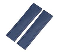 SarUel Correa de reloj suave de goma de silicona natural de 20/22/24 mm Compatible con Navitimer Avenger Breitling Correa Hebilla plegable (Color : Dark blue, Size : 24_WITHOUT BUCKLE)