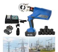 SaryEdge Alicates de crimpado electrohidráulicos, crimpadora Recargable, Herramienta de crimpado hidráulica, Kit de Herramientas para Cables de terminales eléctricos, Conectores d,300