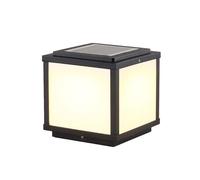 SaryEdge Apliques de Pared Exteriores Impermeables, farolas solares, lámparas de Columna Exteriores, lámparas LED Stigma de Tres Colores con atenuación, lámparas de Pilar Mod,25cm