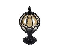 SaryEdge Apliques de Pared para Exteriores, lámparas de Pilar para Exteriores, lámparas de Poste para paisajes, lámparas de Pilar para portones de Villas, lámparas de Columna,Black-22 * 38 * 11cm