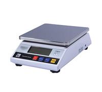 SaryEdge Balanza de sobremesa Digital, balanza Comercial con Doble Pantalla LCD, Plataforma de Acero Inoxidable, Recargable, electrónica, para Alimentos, Carne, Frutas y prod,10kg/0.1g
