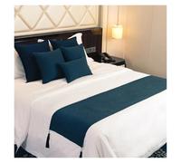 SaryEdge Bandera de Cama con borlas, Camino de Cama, Funda de Almohada de Hotel, Ropa de Cama, decoración de Boda, Protector de Toalla de Cola de Cama, Camino de Mesa, f,03-30x50 Pillowcase 1pc