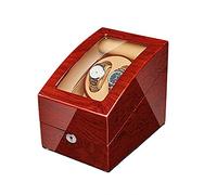 SaryEdge Caja de exhibición para Relojes Caja de Almacenamiento con Estuche para Relojes automáticos, con 2+3/4+6/6+7 Ranuras, Carcasa de Madera con Acabado Piano, Motor silencios，2+3