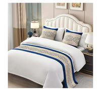 SaryEdge Camino de Cama Bordado Bandera de Cama Manta para Cama para Hotel Hogar Boda Decoración de Ropa de Cama Toalla de Cola de Cama Funda de Almohada, Estilo 7-50x50,Style 7-50x50 Pillowcase 2pc