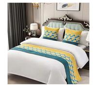 SaryEdge Camino de Cama Bordado Bandera de Cama Manta para Cama para Hotel Hogar Boda Decoración de Ropa de Cama Toalla de Cama Funda de Almohada, Estilo 13-50x160CM-20x,Style 13-50x160CM-20x63inch