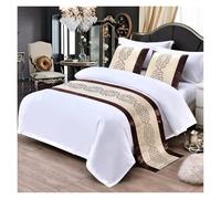 SaryEdge Camino de Cama con diseño de celosía // Toalla de Cama para decoración de Dormitorio de Hotel y hogar, Funda de Almohada Veemi B (2 Unidades),Veemi B-Pillowcase 2pcs