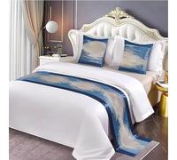 SaryEdge Camino de Cama Transpirable, Moderno, Tipo Bufanda, Funda Protectora para Cama, Ideal para Dormitorio o Hotel, G-50 * 180cm,G-50 * 180cm