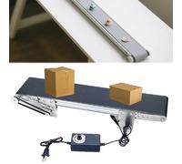 SaryEdge Cinta transportadora para línea de producción, Cinta transportadora pequeña de Escritorio, Velocidad Ajustable, 100 x 500 mm, Equipo de enseñanza para experimentos de FRI,