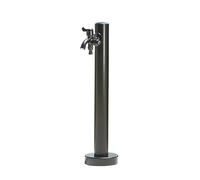 SaryEdge Columna de Agua de jardín Independiente de Acero Inoxidable - Hidrante Vertical de Doble Grifo de 24 Pulgadas, dispensador Exterior a Prueba de heladas para l,95cm/37in