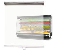 SaryEdge Cortina Enrollable de plástico Transparente para vitrinas de supermercado, refrigeradores Verticales comerciales refrigerados, persiana divisoria de m(Un Color: Ancho 60 cm x Alto 150 cm