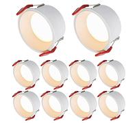 SaryEdge Downlight LED empotrable sin Carcasa de 5W, 10W, 15W, 18W, 24W, focos Tipo oblea, luz de Techo empotrada de 2.5in, 3.5in, 4.5in, Paquete de 4-10, Paquete de 10-5W, paquet,10pack-5W
