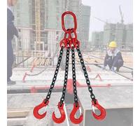 SaryEdge Eslinga de Cadena de elevación de Alta Resistencia con Ganchos de 4 Patas, Acero G80 MN para Mover Equipos Pesados, 3 toneladas-39,4 Pulgadas/1 m/3,3 pies, 3 to,3 Ton-39.4in/1m/3.3ft