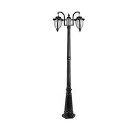 SaryEdge Farola de Carretera Grande de Poste Alto E27 de 2 Luces para Villa, jardín, decoración, farola paisajística Victoria, Exterior, Impermeable, farola, farola, Estilo v,315cm