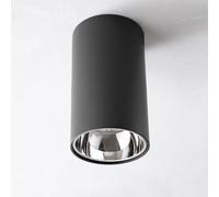SaryEdge Foco LED cilíndrico para Techo, Foco Empotrado Negro, lámpara de Techo, luminaria para Pasillo, focos de Techo para Sala de Estar, Cocina y Comedor, Si, Plata, 4000k-60W,Silver4000k-60W