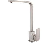 SaryEdge Grifos Modernos para Fregadero de Cocina, Cascada, Monomando, Acero Inoxidable, monobloque, Mezclador con Filtro, caño, Monomando, diseño de Cuerpo Cuadrado de ，