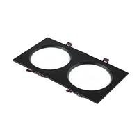 SaryEdge Lámpara de Techo LED Ultrafina 10W18W24W36W Downlight Cuadrado de Doble Cabezal 3000K Luz cálida Downlight LED empotrable Downlight de Techo Empotrado Disco de luz LED, O,Dark-36W
