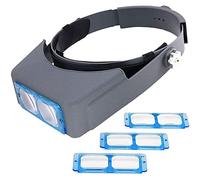 SaryEdge Lupas dentales, 1,5 x, 2,0 x, 2,5 x, 3,5 x Lupa con Banda para la Cabeza - Lupas binoculares - Lupa con Montaje en la Cabeza - Lupa de Lectura con Montaje en la Cabeza Lupa(