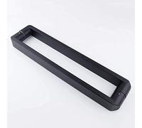 SaryEdge Manija de Puerta de Entrada contemporánea de Acero Inoxidable con Forma Plana Rectangular Cuadrada/Manija de Puerta de Vidrio para Ducha de baño Manija de p,-L:34cm(13.3in)/30cm(11.8in)