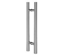 SaryEdge Manija para Puerta de Entrada Comercial, manija para Puerta de Vidrio, Juego de herrajes para Puertas de Empuje y tracción de Acero Inoxidable de Alta resiste,-L:80cm(31.4in)/50cm(19.6in)