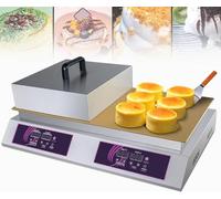 SaryEdge Máquina eléctrica para Hacer panqueques y Muffins con Control de Temperatura para Uso doméstico y en restaurantes, Doble Cabezal, Doble Cabezal,Doublehead