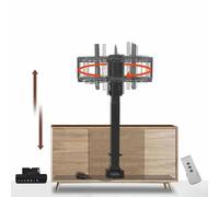 SaryEdge Soporte eléctrico de Techo para TV - Soporte de Suelo para TV LCD, Soporte telescópico elevable con rotación Manual de 360°, para la mayoría de televisores y Monitor,One Color-1300