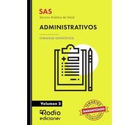 SAS 2024. Administrativos. Temario Específico. Volumen 2. Servicio Andaluz de Salud (OPOSICIONES)