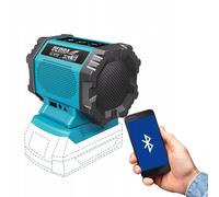 SAS+All PRO 18V Batería Bluetooth 4.2 USB AUX Speaker